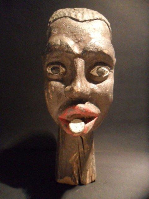 BLACK AMERICANA TRADE SIGN 19th CENTURY FOLK ART