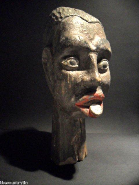 BLACK AMERICANA TRADE SIGN 19th CENTURY FOLK ART