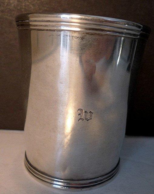 COIN SILVER JULEP CUP/EARLY BAILEY & CO. PHILADELPHIA C. 1840