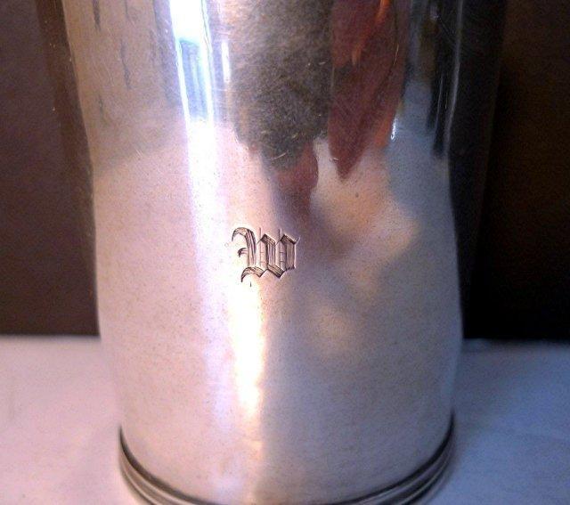 COIN SILVER JULEP CUP/EARLY BAILEY & CO. PHILADELPHIA C. 1840