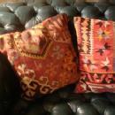 TURKISH KELIM PILLOWS 1920s-1930s PAIR AUTHENTIC ANTIQUE BESSARABIAN