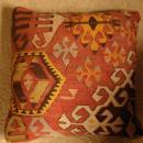 TURKISH KELIM PILLOWS 1920s-1930s PAIR AUTHENTIC ANTIQUE BESSARABIAN