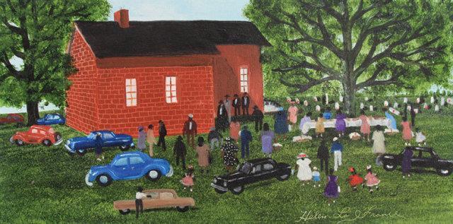 HELEN LAFRANCE FOLK ART MEMORIES/NEW BOOK SELF-TAUGHT ARTIST MEMORY PAINTER 220+ PHOTOS