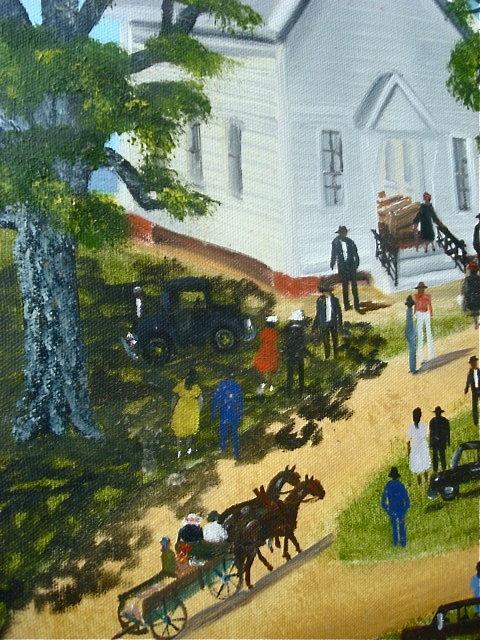 HELEN LAFRANCE FOLK ART PAINTING/ SOUTHERN SELF-TAUGHT