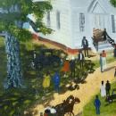 HELEN LAFRANCE FOLK ART PAINTING/ SOUTHERN SELF-TAUGHT