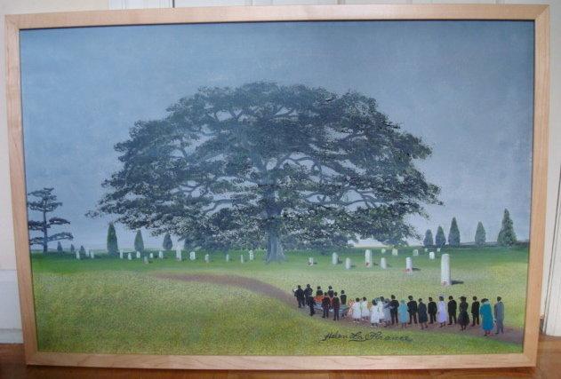 HELEN LaFRANCE PAINTING/FUNERAL IN THE FOG O/C p. 92