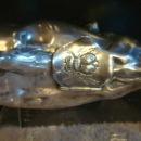 SILVER COW CREAMER / STERLING 1880-1920 GERMANY / HEAVY 16.55 TROY OUNCES!