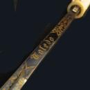 IVORY SWORD CANE/ VICTORIAN HORSE RACING STICK / WIN PLACE & SHOW / TOLEDO BLADE