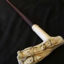 IVORY SWORD CANE/ VICTORIAN HORSE RACING STICK / WIN PLACE & SHOW / TOLEDO BLADE