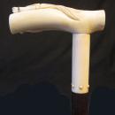 IVORY SWORD CANE/ VICTORIAN HORSE RACING STICK / WIN PLACE & SHOW / TOLEDO BLADE