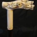 IVORY SWORD CANE/ VICTORIAN HORSE RACING STICK / WIN PLACE & SHOW / TOLEDO BLADE