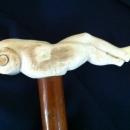 IVORY EROTIC SWORD CANE c. 1800s-1900 SOLINGEN STEEL BLADE
