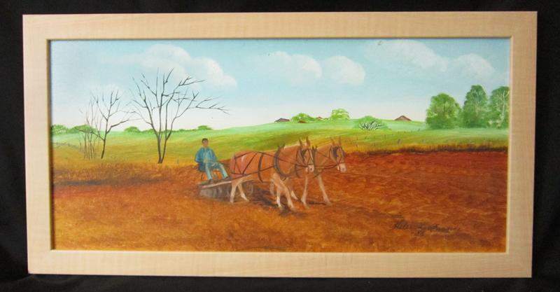 HELEN LaFRANCE PAINTING/ PLOWING O/B 1986
