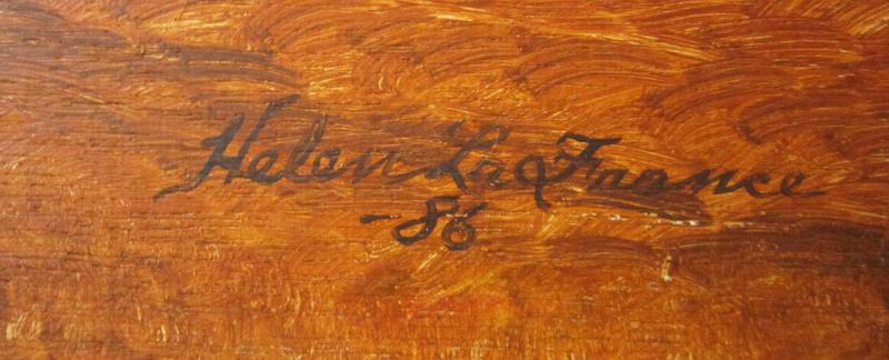 HELEN LaFRANCE PAINTING/ PLOWING O/B 1986