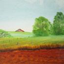 HELEN LaFRANCE PAINTING/ PLOWING O/B 1986