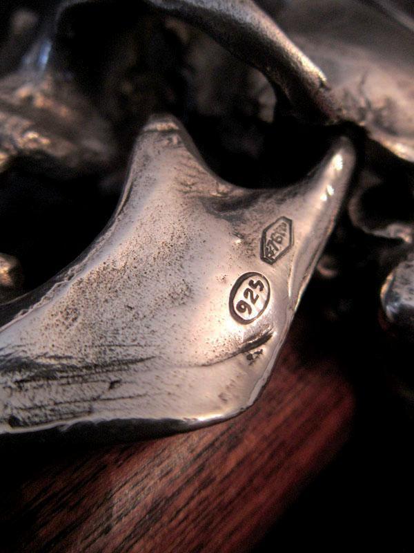 SILVER SKULL CANE/KNOBKERRIE WITH HIDDEN COMPARTMENT