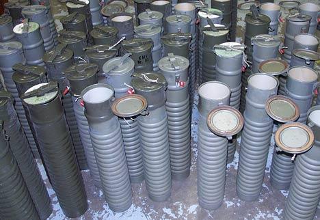 Switzerland WW2 Military Shell Canisters