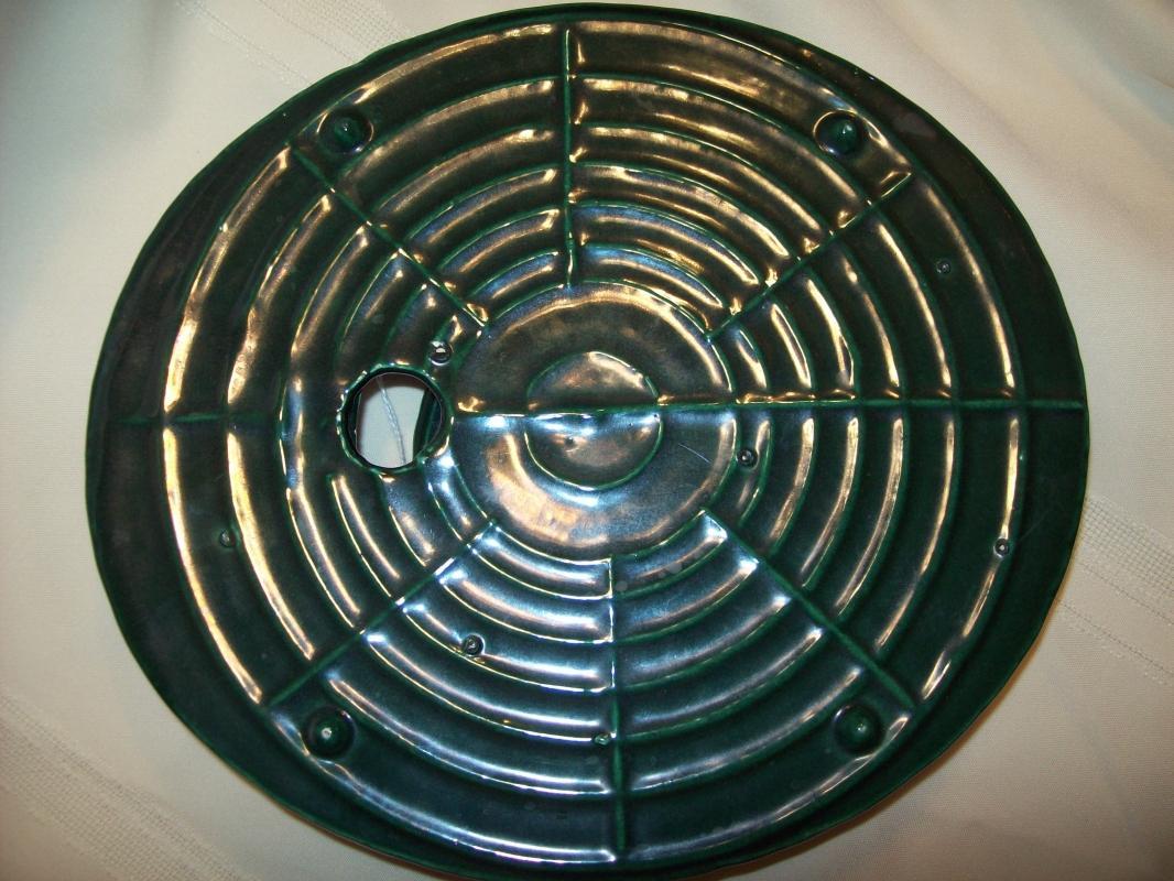 Green Hat Wall Pocket - unmarked