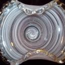 Scalloped & Pink Striped Candy Dish