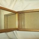 Golden Mirrored Jewel Box with Romantic Lithograph