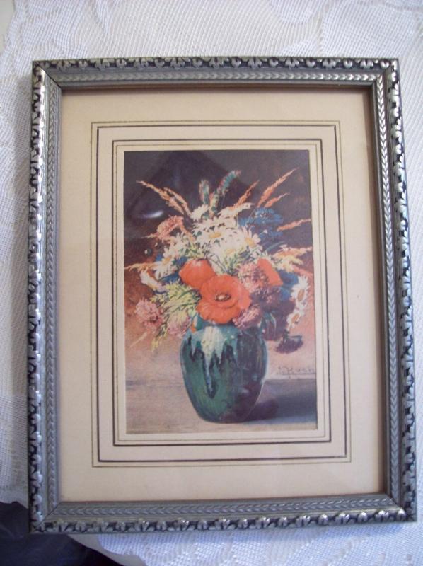 Roch Print in Silvertone Frame