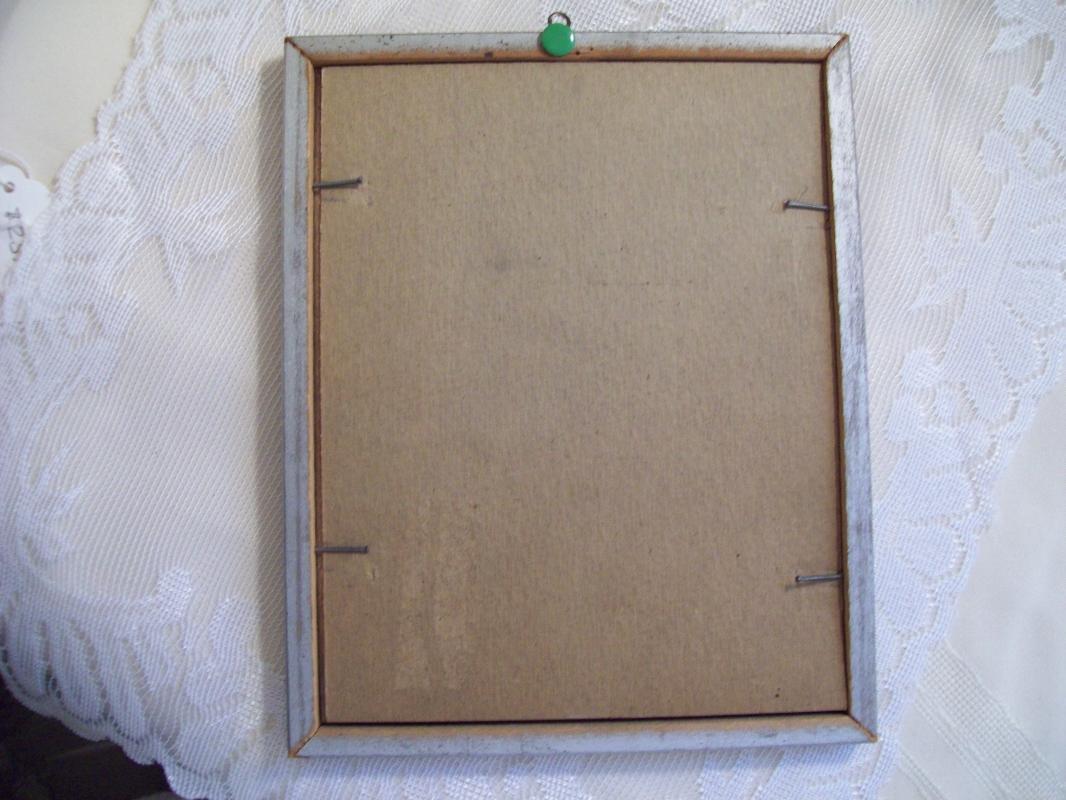 Roch Print in Silvertone Frame