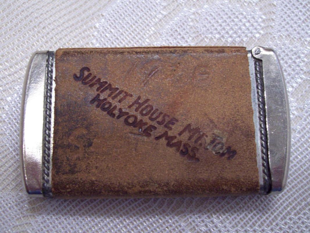 Summit House Mt. Leather Wrapped Match Safe - Matchsafe