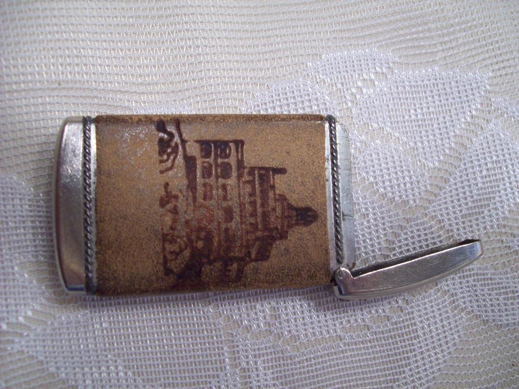 Summit House Mt. Leather Wrapped Match Safe - Matchsafe