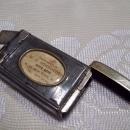 Horse Medallion Advertising Match Safe with Cigar Cutter