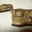 Art Nouveau Patinated Brass Match Safe - Matchsafe