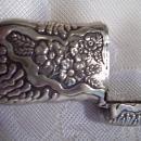 Pairpoint Sterling Floral Match Safe - Matchsafe
