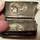 Book Style with Fob Ring Match Safe - Vesta & Stamp Safe