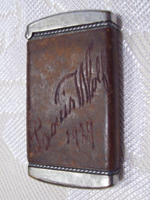 Pyro on Leather Indian Head Match Safe - Matchsafe