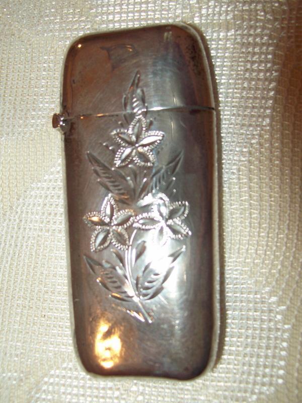 Sterling1893 Floral Etched Match Safe - Matchsafe