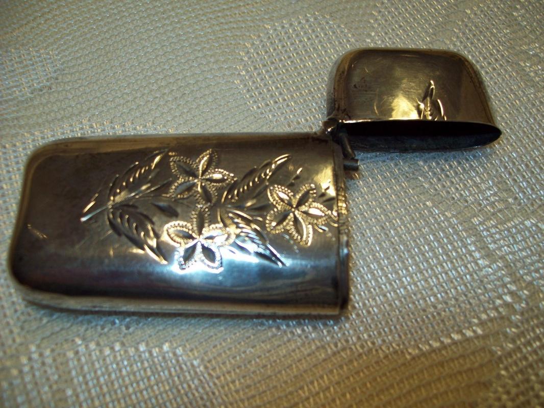 Sterling1893 Floral Etched Match Safe - Matchsafe