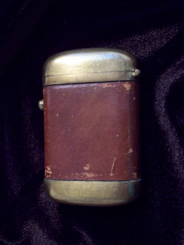 Brass & Leather Button Security Match Safe - Vesta