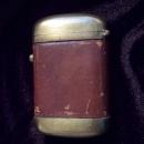 Brass & Leather Button Security Match Safe - Vesta