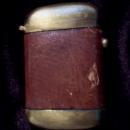 Brass & Leather Button Security Match Safe - Vesta