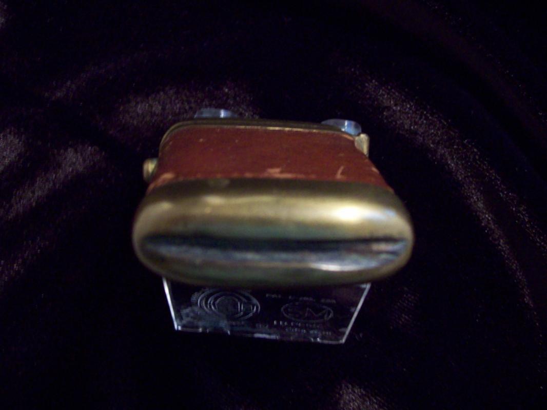 Brass & Leather Button Security Match Safe - Vesta