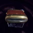 Brass & Leather Button Security Match Safe - Vesta