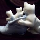 Occupied Japan Kittens in Blue Shoe Figurine