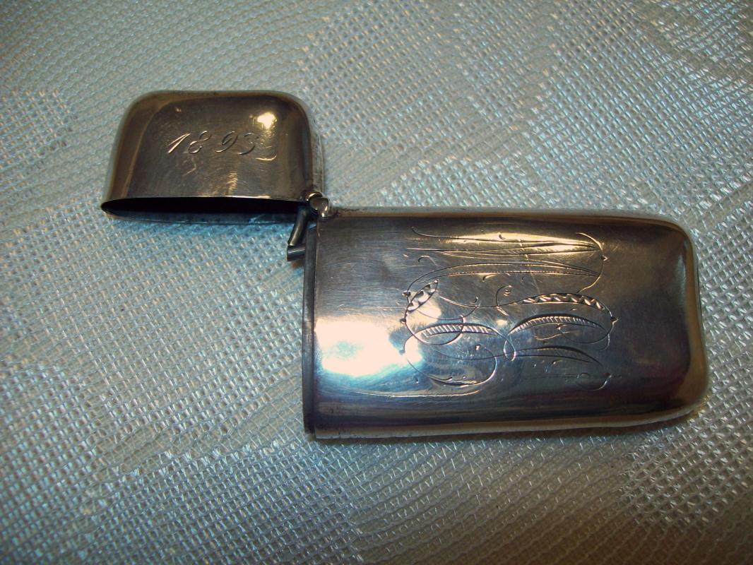 Sterling1893 Floral Etched Match Safe - Matchsafe