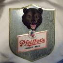 Pfeiffer's Famous Beer Black Bear Wall Plaque