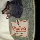 Pfeiffer's Famous Beer Black Bear Wall Plaque