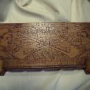 Pyrography Pipe Rack & Match Holder Wall Plaque