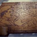 Pyrography Pipe Rack & Match Holder Wall Plaque