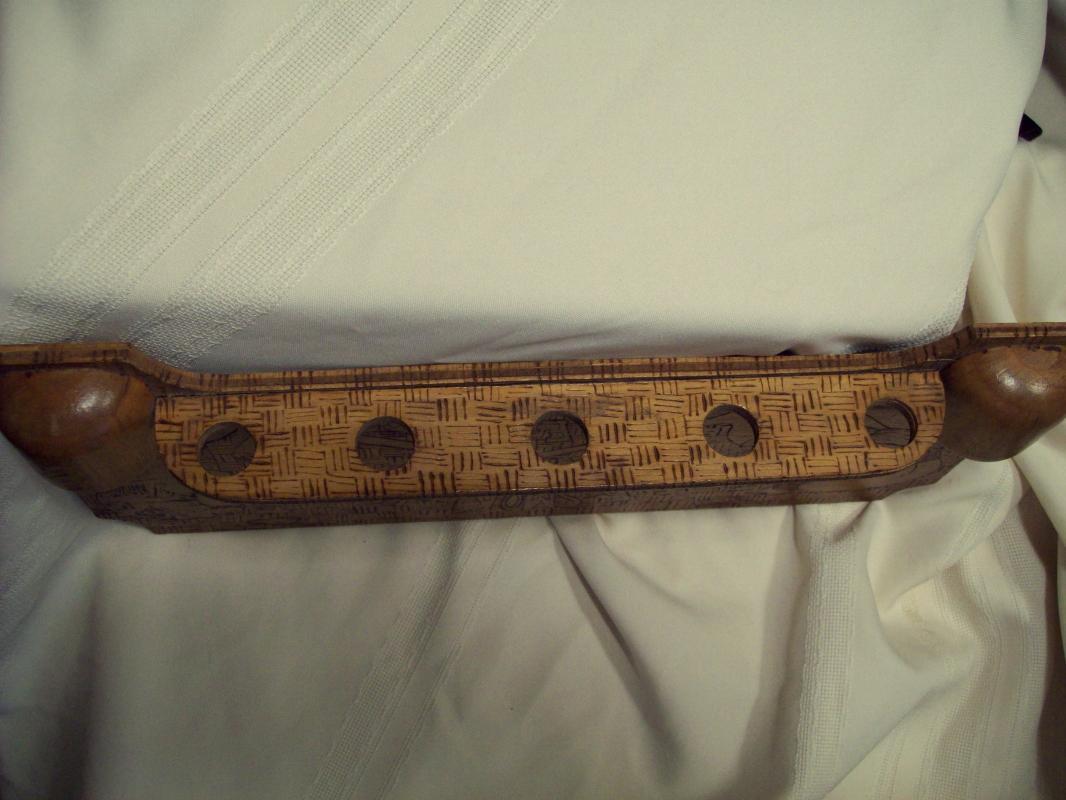 Pyrography Pipe Rack & Match Holder Wall Plaque