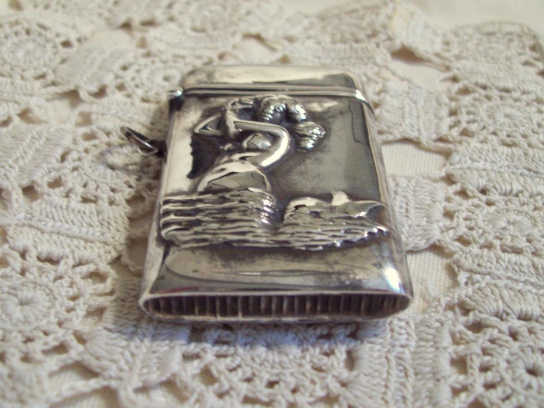 Mermaid 925 Sterling Match Safe - Matchsafe