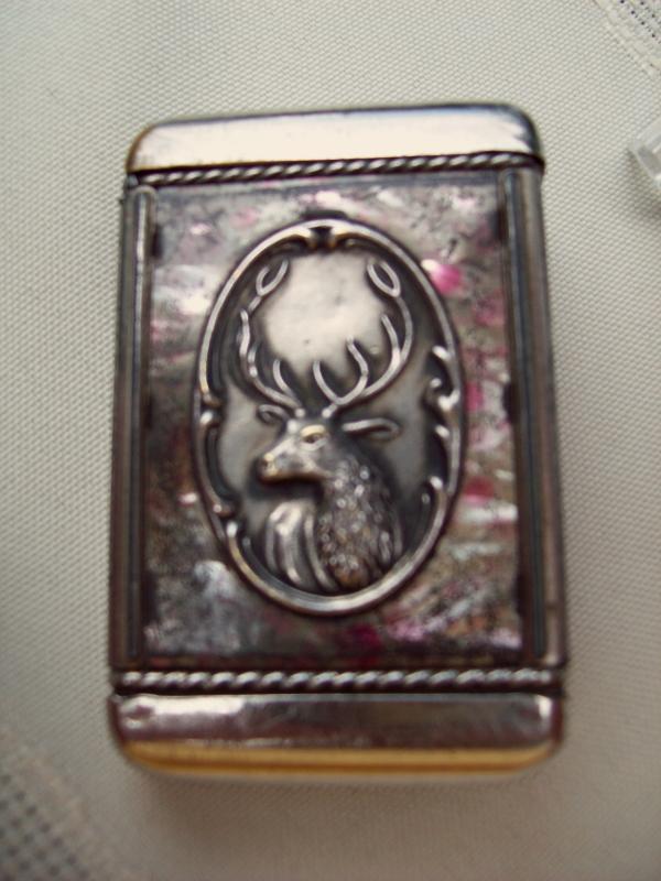 Stag & Lady Medallion Matchsafe