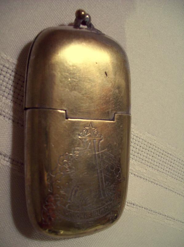 ANHEUSER BUSCH Brass Matchsafe - Match Safe